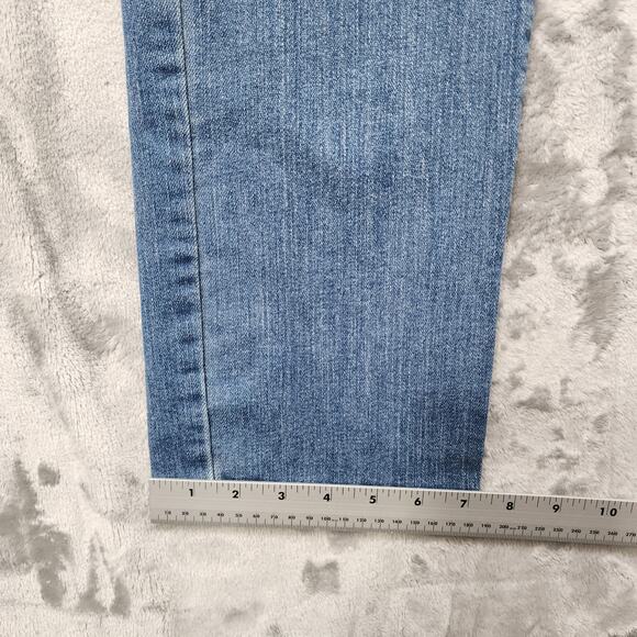 Signature Levi Strauss Jeans Womens 18 Blue Mid Rise Straight Leg Stretch Denim - Picture 13 of 14